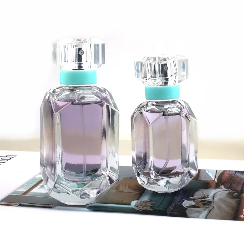 For MUB Square Shape Glass Perfume Bottle 30ml & 50ml with Screw Neck