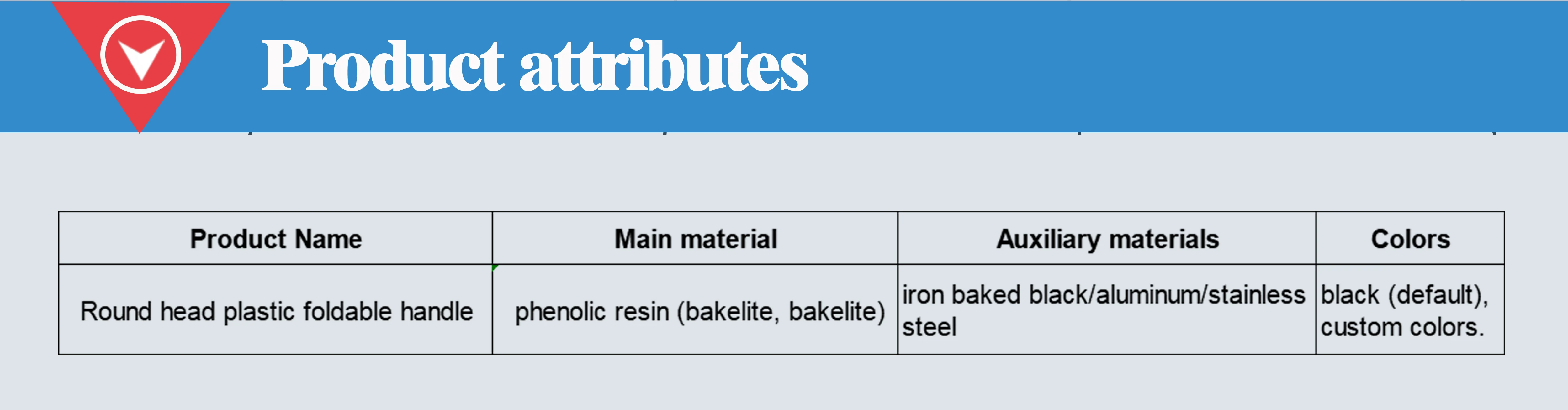 Plastic Black Folding Handles Handwheel Handle Plastic Industrial