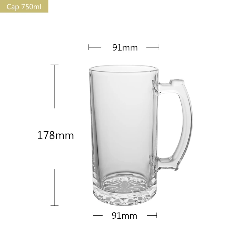 Buy Wholesale China High Quality Creative Big Ears Handle Design  Transparent Glass Cute American Style Coffee Mug Cup Beer Milk Mugs & Glass  Mug at USD 1.83