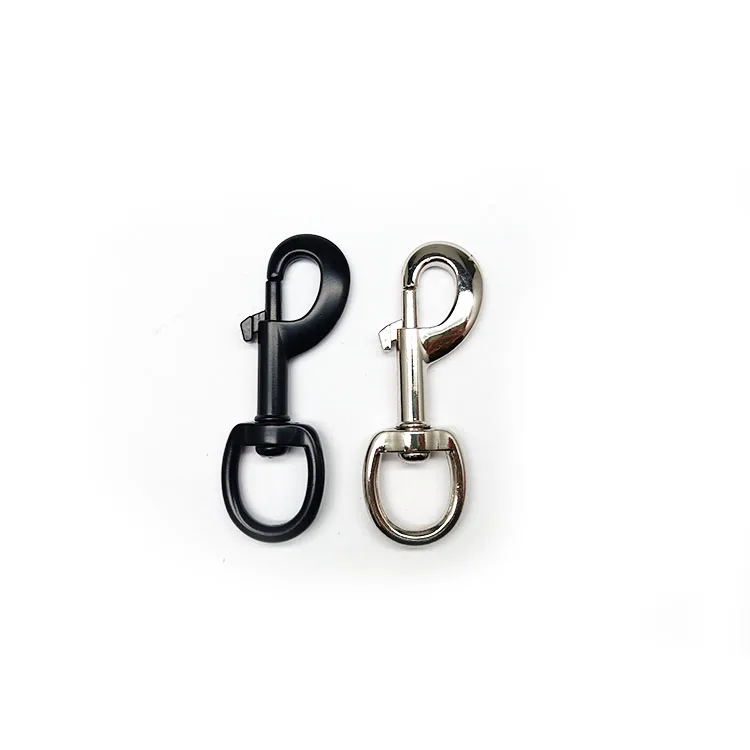 25mm Metal High Quality Metal Eye Hooks Clasp Pet Dog Leash Swivel Snap Hook Webbing Carabiner for Dogs Lanyard Hook
