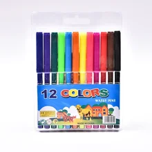 Fiber pens Non Toxic Felt Tip Water Color Ink Marker Pen Painting Art set For Kids Drawing DIY Gift