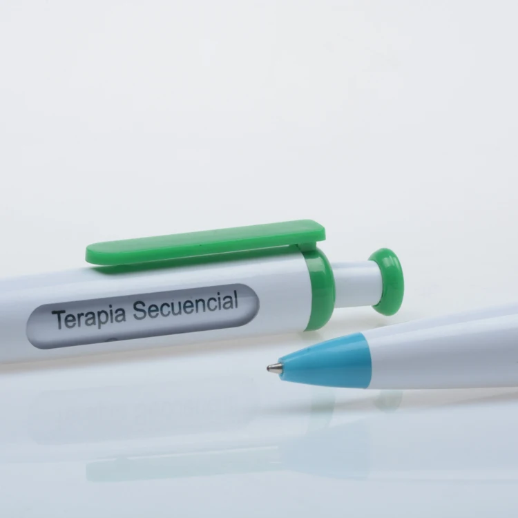 Advertising Customized Plastic Click Pen Rotating 6 Window Message Changing Pen