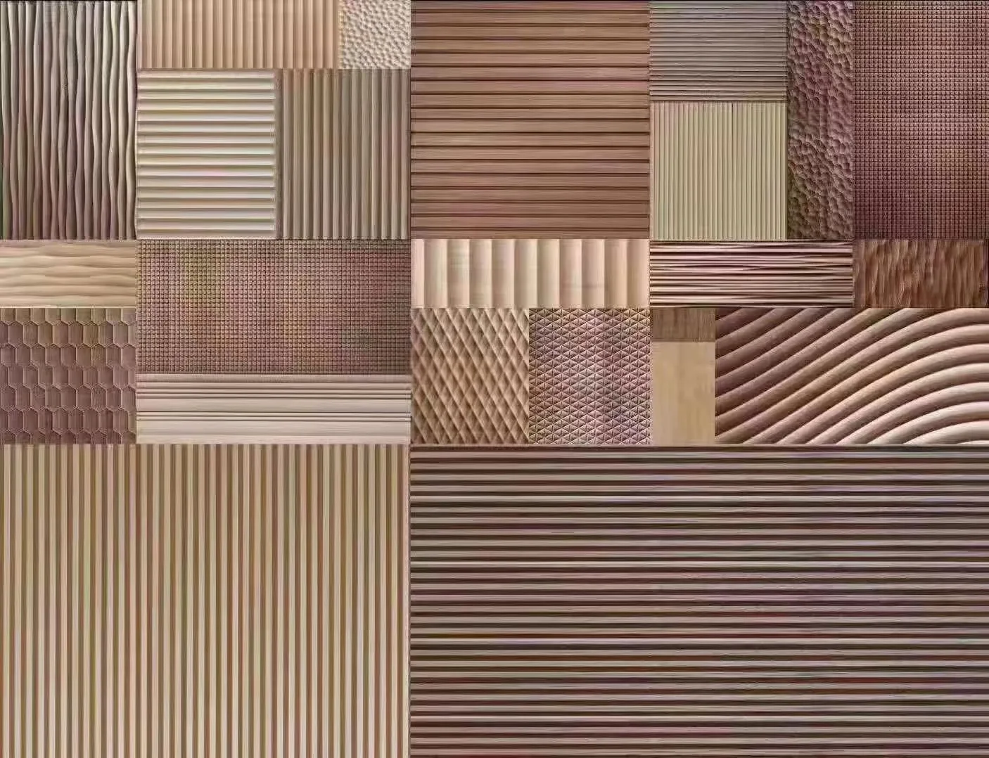 Decorative Panels - Solid Wood Fluted Interior 3D Wall Siding Plank