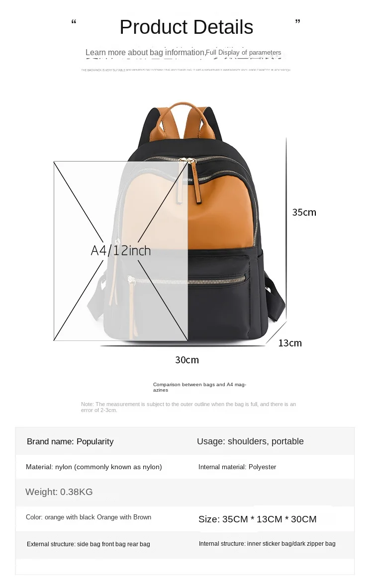 Wholesale Large Capacity simple custom logo lightweight travel backpack custom wholesale casual women's backpacks