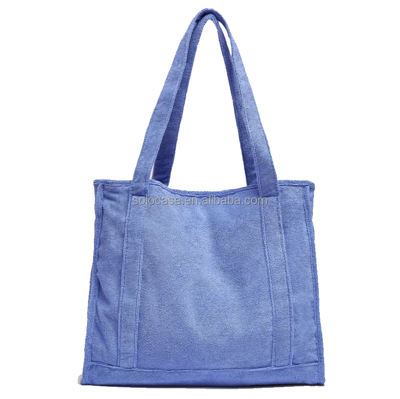Terry Toweling Cloth Towel Carry Tote