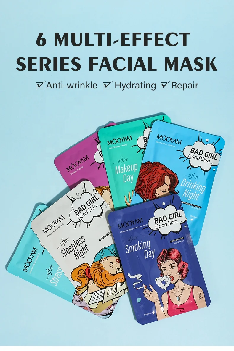 Private Label Beauty Face Maskss Beauty Hydrating Mascarillasl Facial