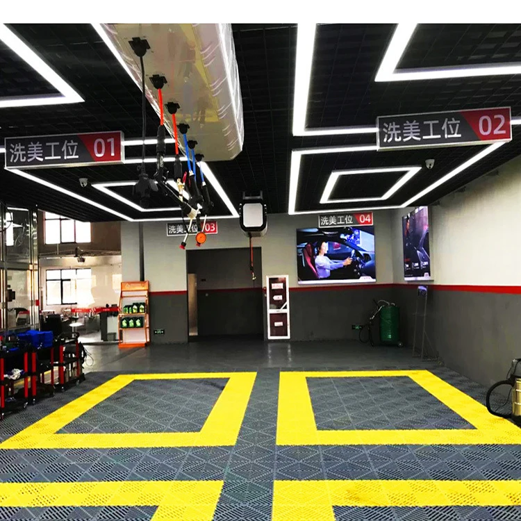 Автомойка пластиковые Сращивание решетка 4S магазин Противоскользящий дренаж ковриков решетками стиральная мастерской Слива сепаратор