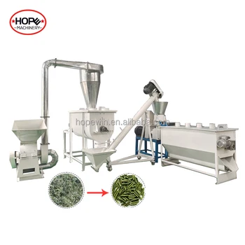Cost Effective Small Flat Die Chicken Cattle Feed Pellet Production Line Customized with 500kg/h 380V or 220V Wooden Case HOPE