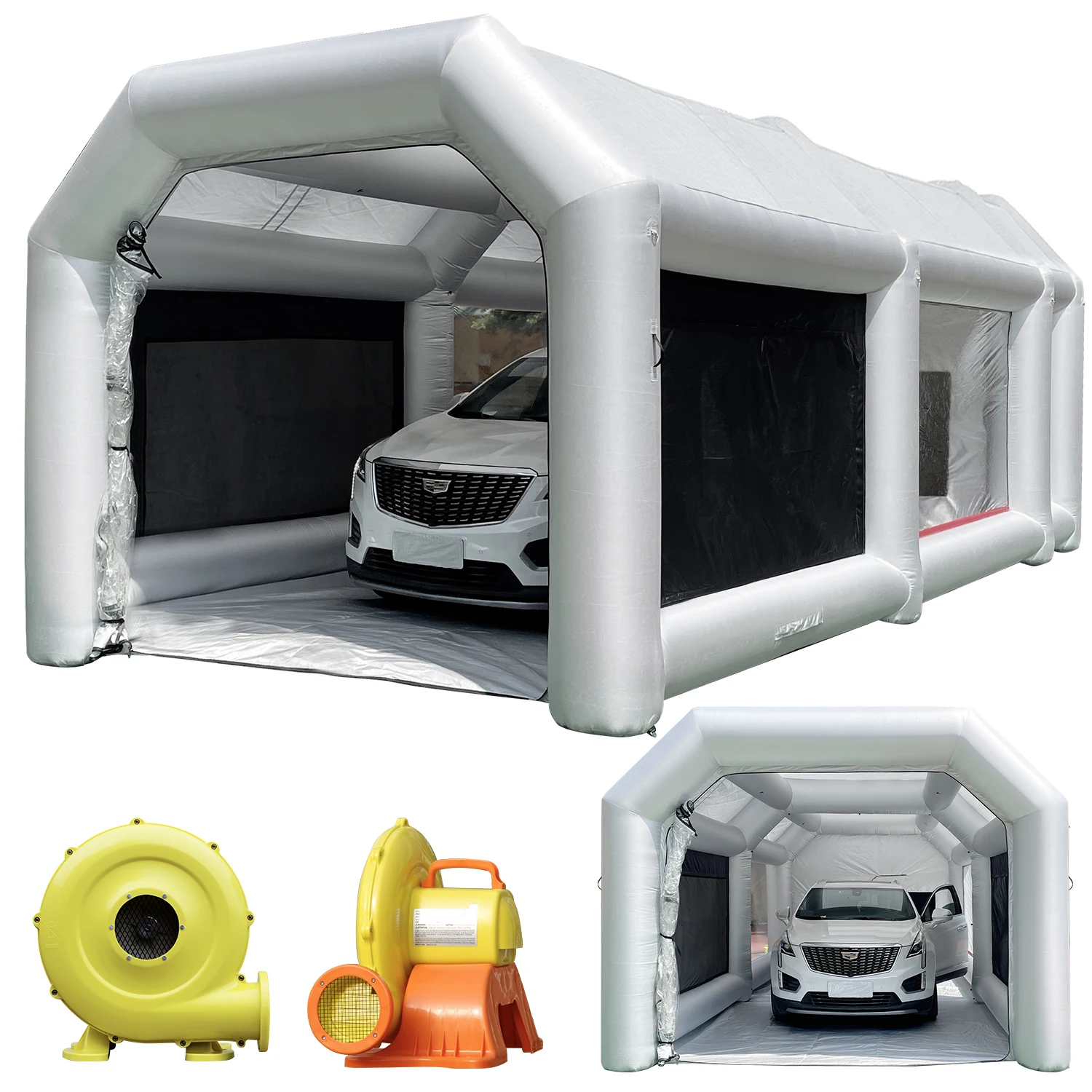 Outdoor portable inflatable car painting spray booth ,8x4x3m