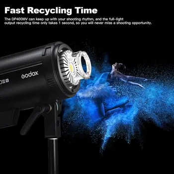 Godox DP400IIIV 400Ws GN87 Upgraded Studio Flash Strobe Light with Bowen Mount detail image