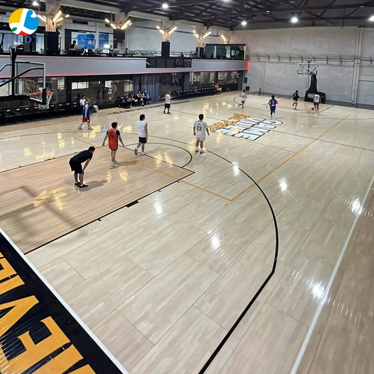 FIBA Maple Sports Wooden Flooring Interlocking Basketball Court for Indoor  Gyms Sports Court