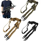 Military Heavy Duty Tactical 2 Points Nylon Rifle Sling Adjustable Elastic shoulder Strap