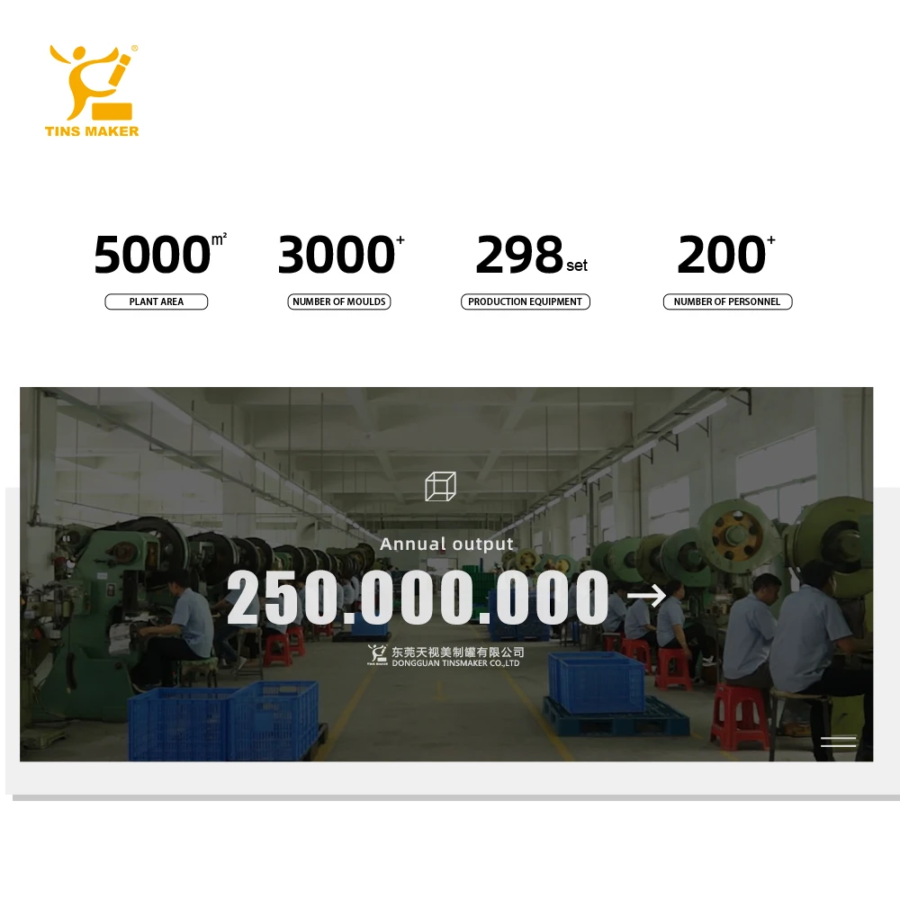 Customized Empty Square Slip Lid 1 2 4 6 8 Oz Metal Tin Can Rose Gold Packaging Candle Tins Box