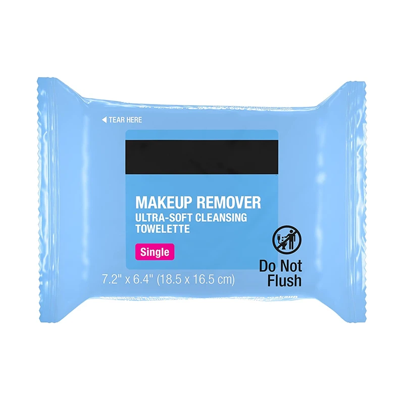 Individual Package Makeup Remover Cleansing Face Wipes Cleaning Facial