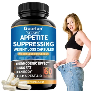 In Stock Natural Appetite Suppressant Weight Loss Pills Fat Burner Supplements Sleep Melatonin Aid Slimming Capsule