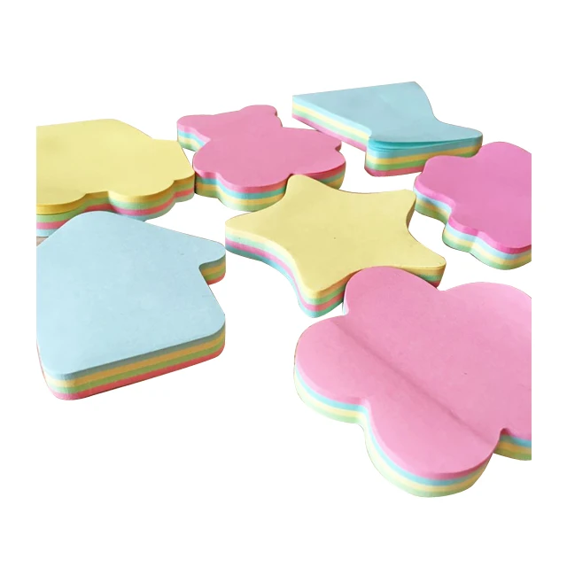 Индивидуальная форма персонализированные милые клейкие заметки цветной блокнот для