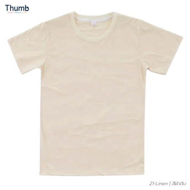 Best Price Clothings 2022 of Yellow 100% Cotton Custom T Shirt Multi Color Short Sleeve Printing for Men's Made in Thailand