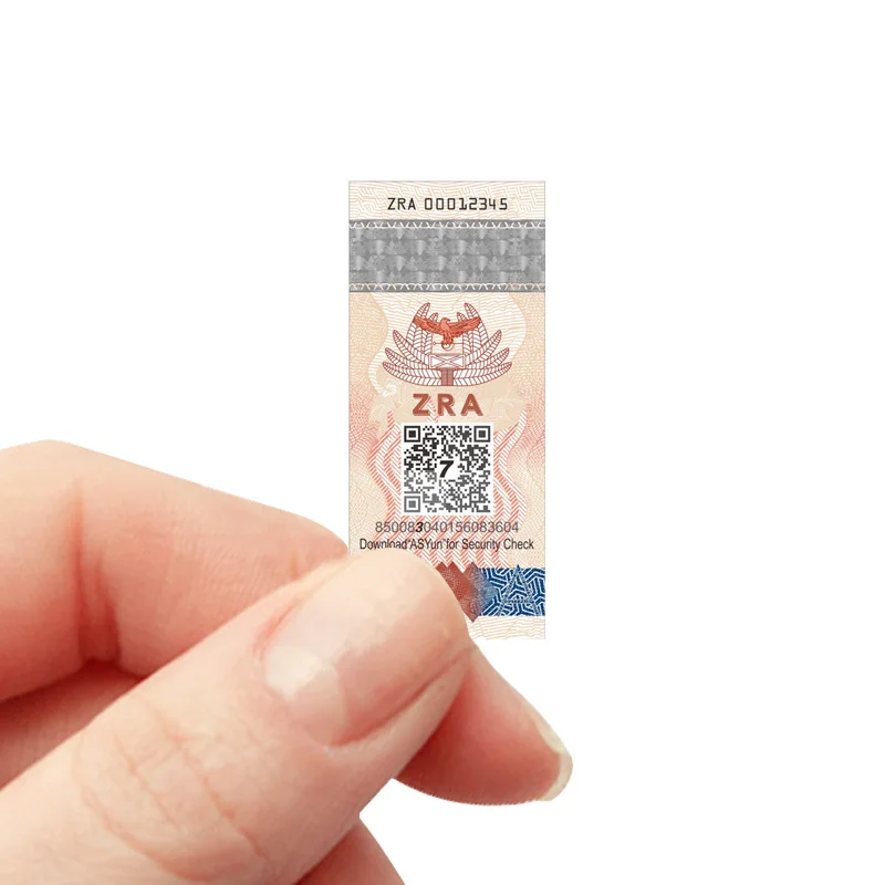 cigarette code Custom Logo Rolled Cigarette Duty Paid Label Cigarette Security Labels  Anticounterfeiting Stickers