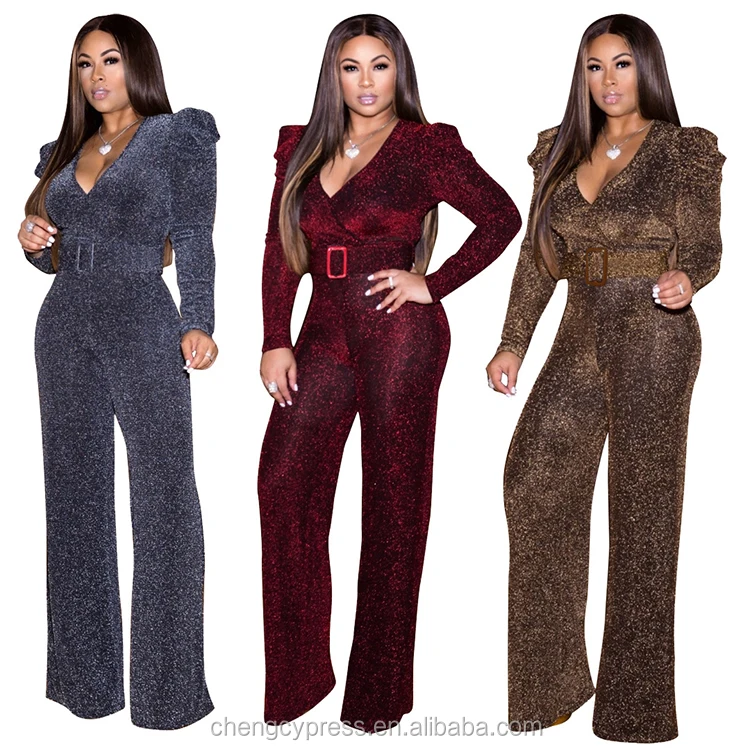 Glitter Jumpsuits For Women Casual 