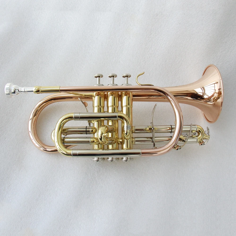Chinese Trumpet Special Trigger Bb Rose And Gold Double