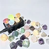Mix Materials LED Rough Stone Lamp
