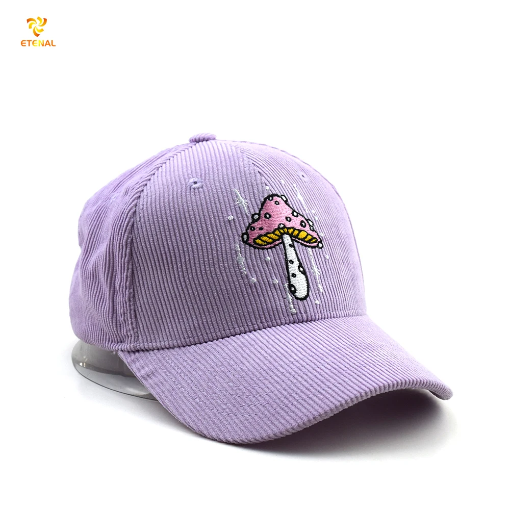 Custom Unstructured 5 Panel Snapback Cap Corduroy Rope Hand Embroidered Oxford Poplin Dot Argyle Fruit Patterns