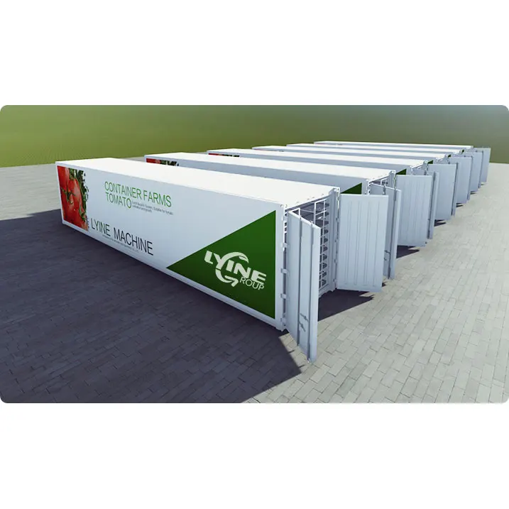 Lyine OEM Fodder Container Hydroponic Farming Daily 1000kg Barley Growing Rooms Hydroponics Sprouting Systems Solar Power