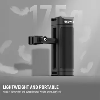 NEEWER Lightweight NATO Side Handle Handgrip Aluminum with Universal NATO Clamp up & Down Adjustable, 1/4" Threads, Cold Shoe detail image