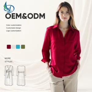 Women's Simple Long Sleeved Casual Top, Button Solid Color Pattern, Summer Minimalist Fashion Elements