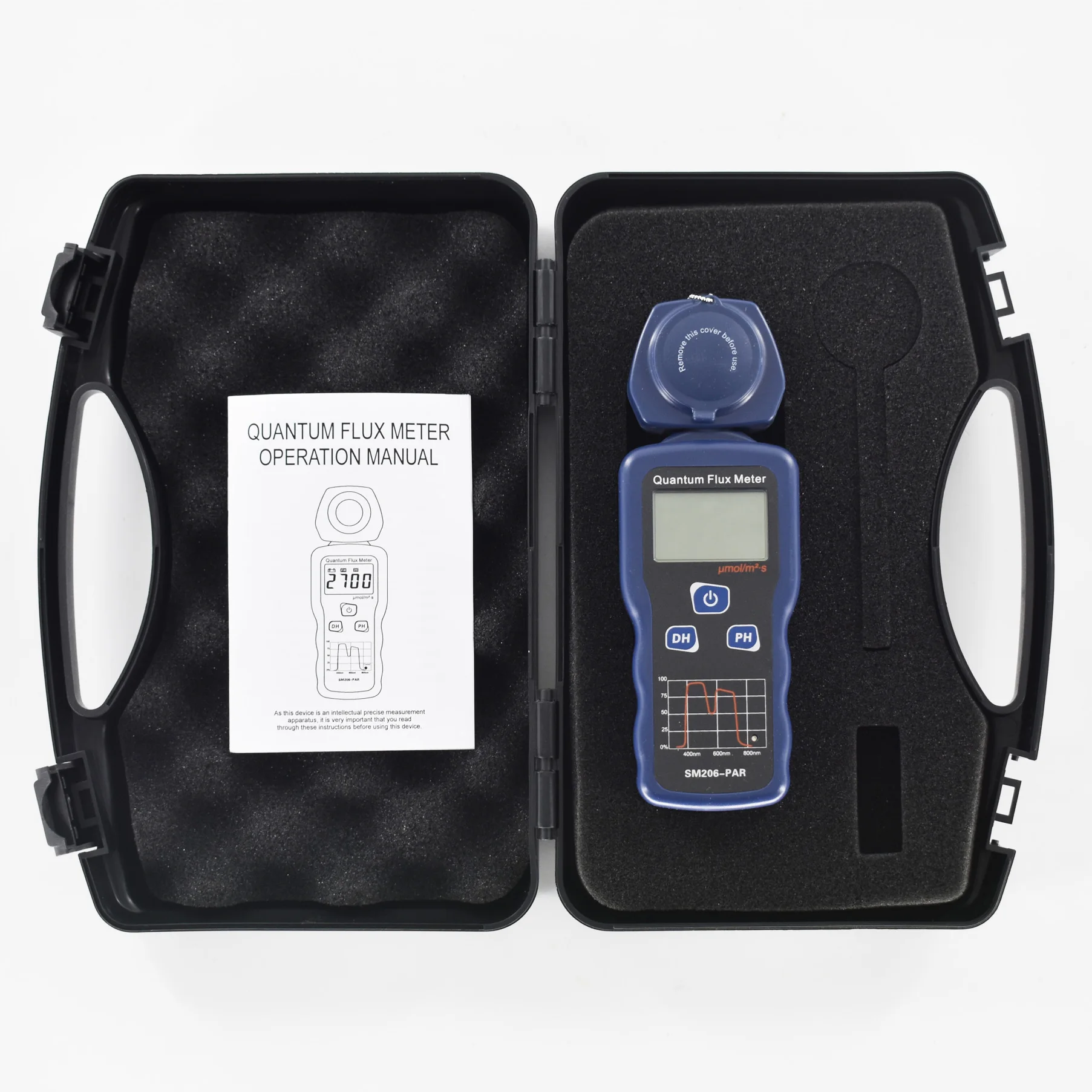 Quantum Flux Meter SM206-PAR Radiation Intensity Meter 0-2700umol/m2.s Irradiation Intensity Detection