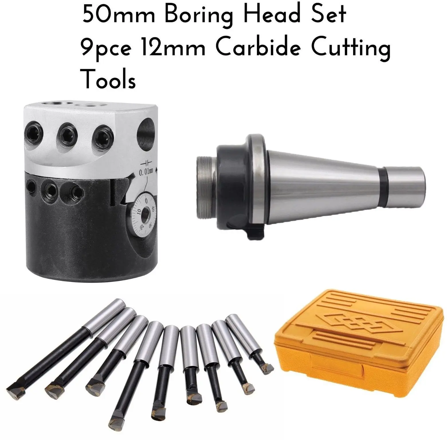 OLICNC boring head nt40 12mm boring heads with NT30 NT40 NT50 ISO30 ISO40 ISO50 boring tool holder for milling machine boring bar set - F1 Boring Heads & sets - 4