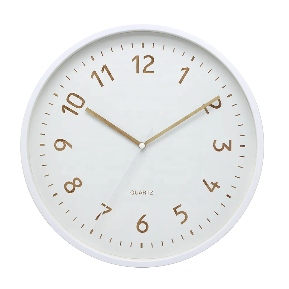 12 Inch White Clean And Simple Home Goods Wall Clocks Plastic Wall Clock Buy Wall Clock