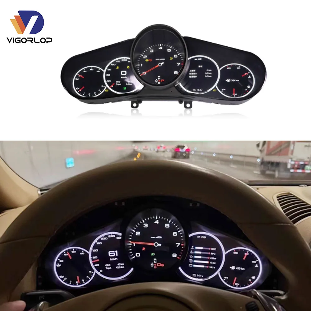 Car Auto Meter 2014 Lcd Dashboard Digital Instrument Cluster For Porsche Cayenne 958.1 958.2