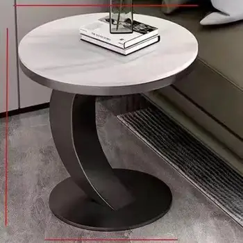 Curved Footstool with Handle LivingRoom CoffeeTable Footstool Convenient to MoveSofa Small Stool Shoe Changing Stool at the Door