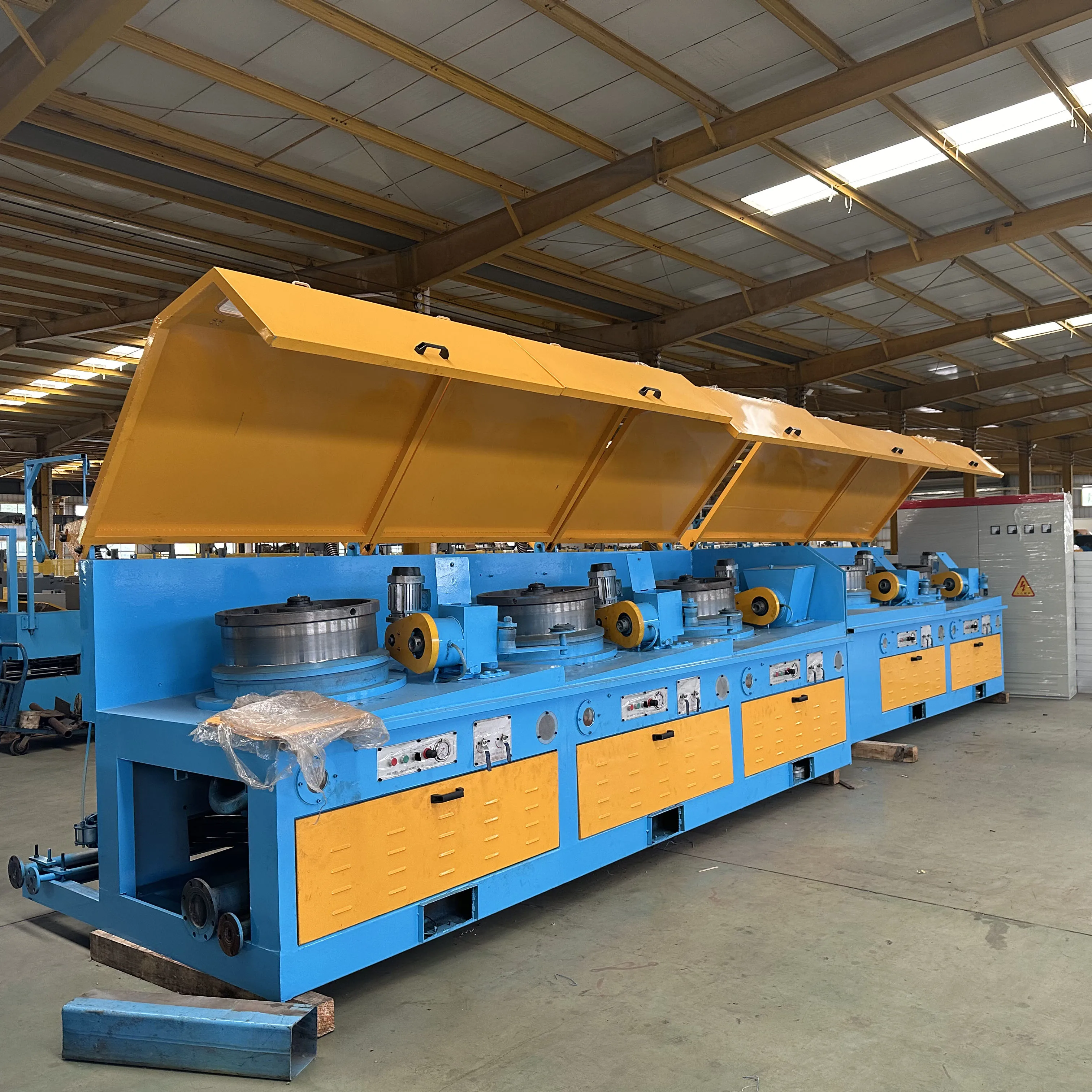 Good Price PLC Control Straight Line Steel  Wire Drawing Machine