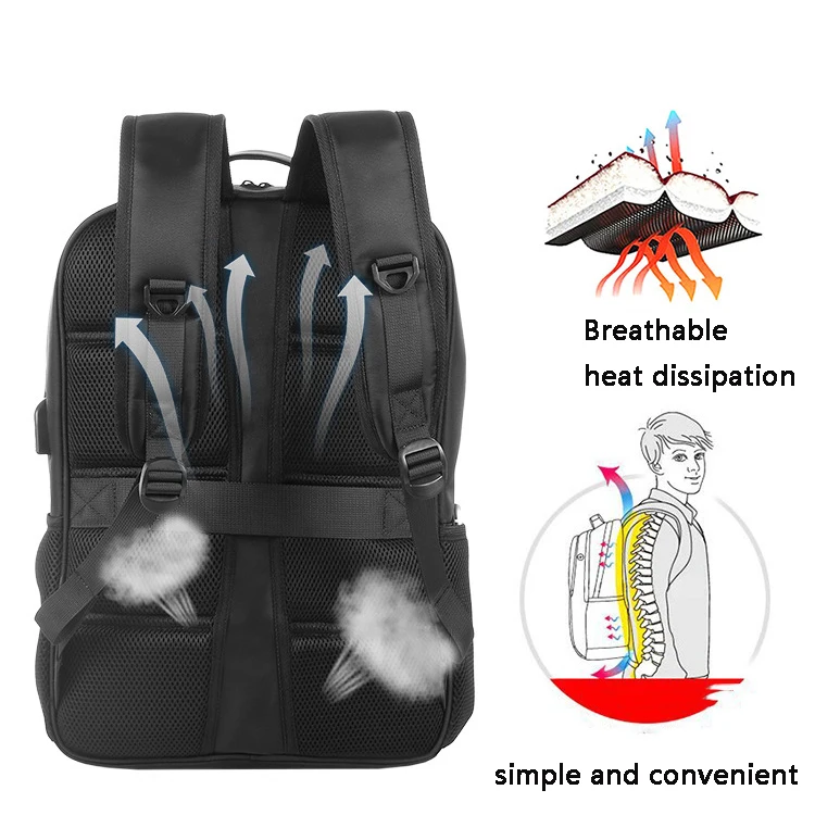 Solar Panel Backpack Waterproof Solar Usb Beach Bag Solar Charger Backpack Solar Travel Backpack With USB Charge