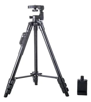 YunTeng 5218 Black Aluminum Tripod With Smartphone Remote Shutter detail image