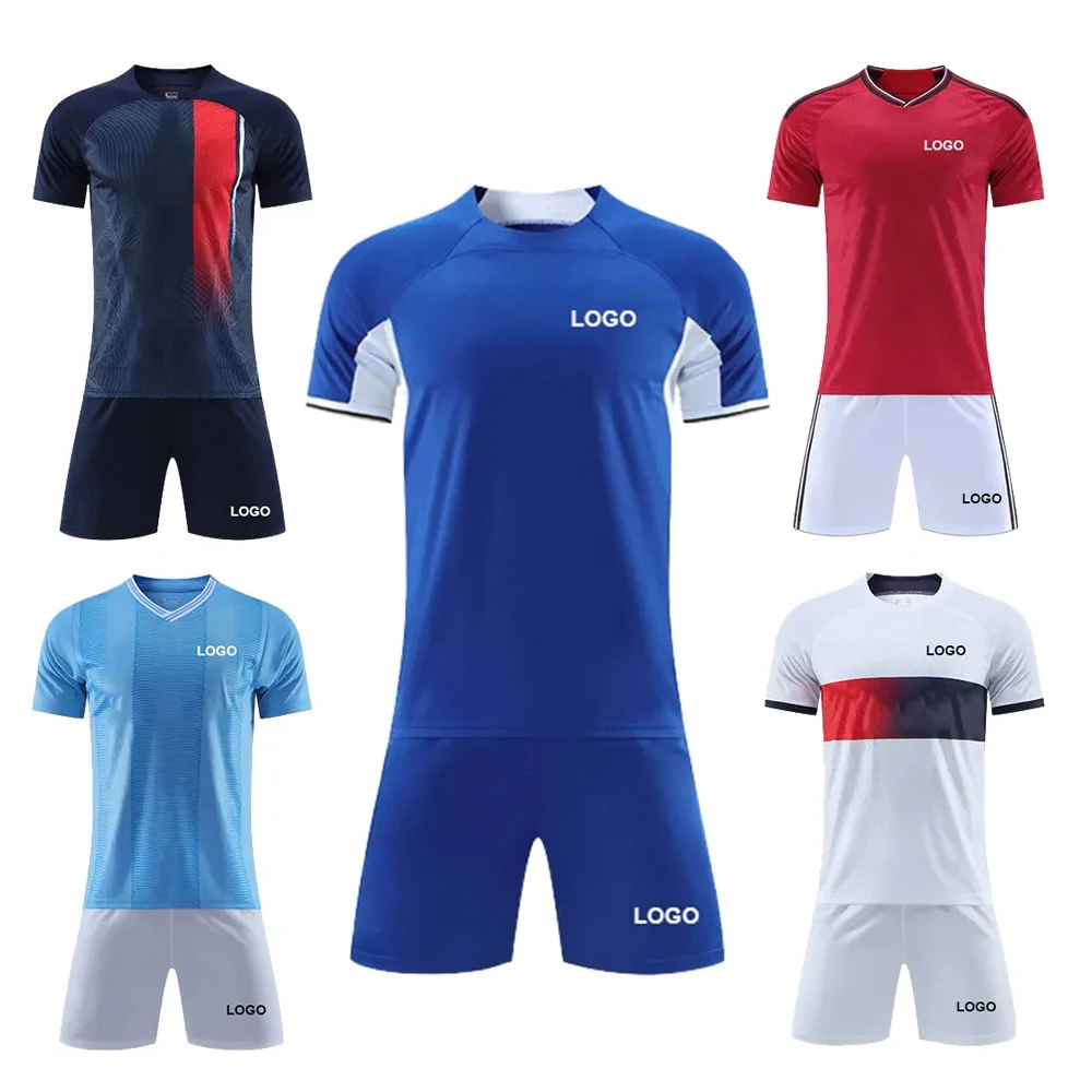 Custom Original Thailand Quality Spain Football Shirt Mens Sports Wear Retro Soccer Jersey With Collar Knit