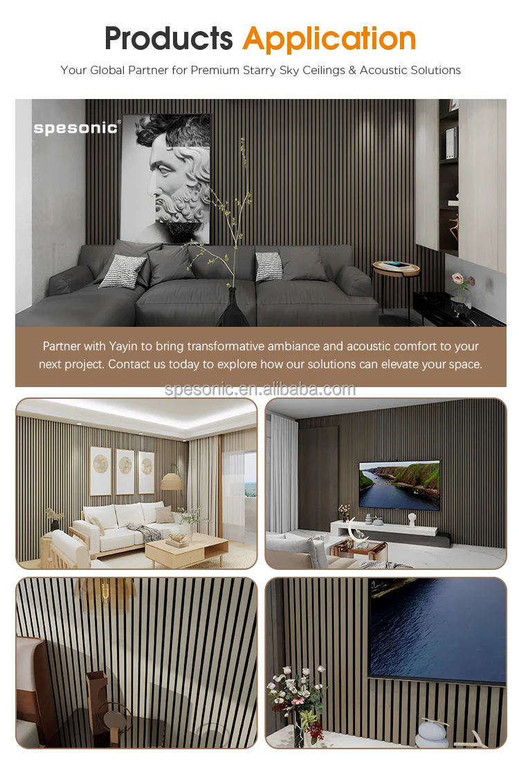 Art 3D Wood Slat Acoustic Panels for Wall and Ceiling - 3D Fluted Sound ...