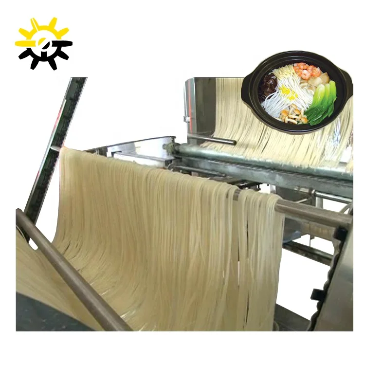 Automatic Long Cut Pasta Rice Spaghetti Making Machine/Industrial Dried Extruded Stick Rice Noodle Manufacturing Production Line
