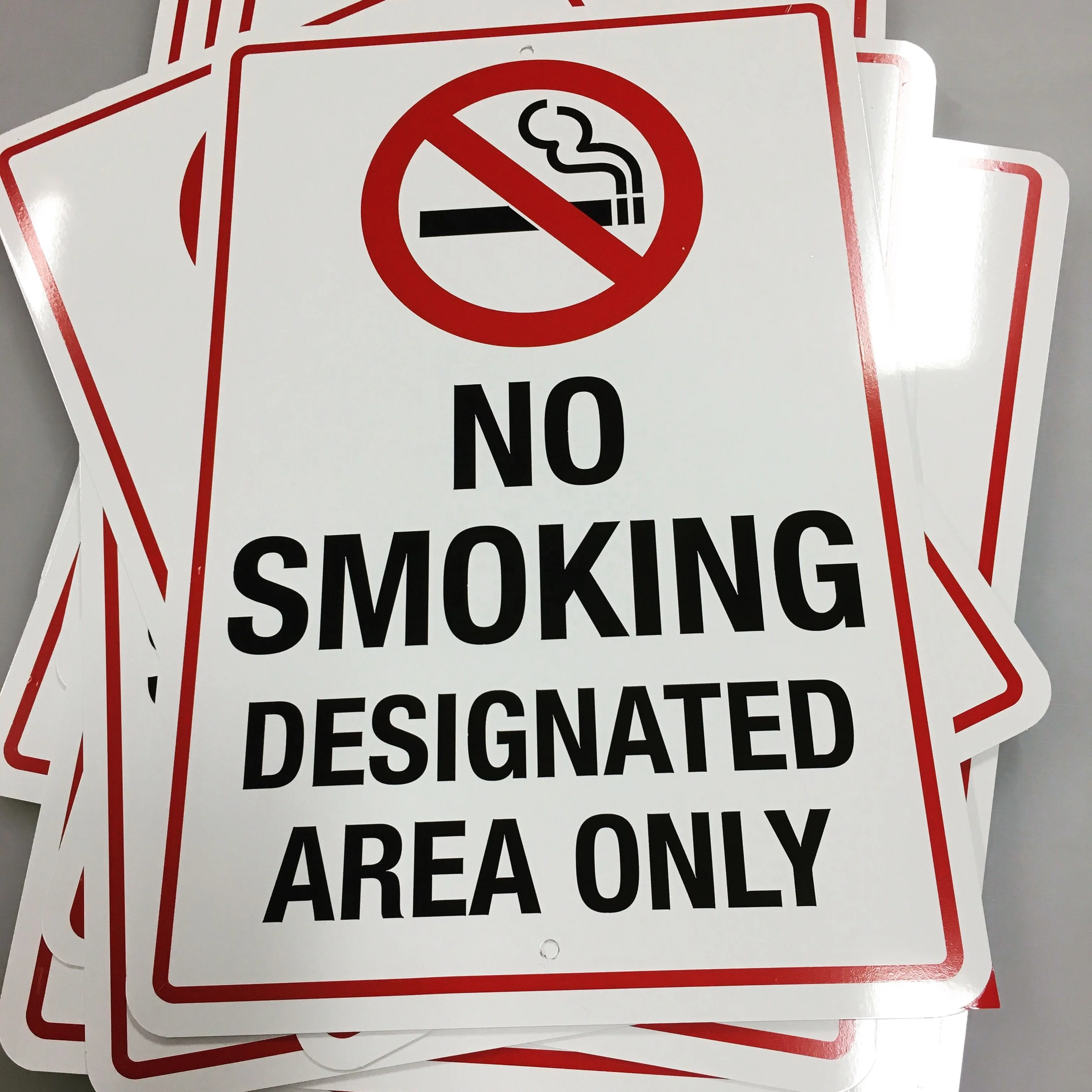 Factory Price Aluminum ACP Reflective Security Yard Metal Sign Road Traffic Boards