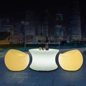 Hot Sale Modern LED Light Coffee Table Waterproof Outdoor Camping Furniture for Cafe Hotel for Dining and Living Room Use