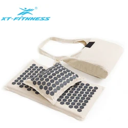 Оптовая продажа, набор подушек для йоги и фитнеса, натуральный коврик для акупрессуры