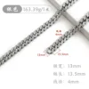 4x13x13.5mm silver diamond-set chain