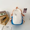 Orange avec bleu foncé