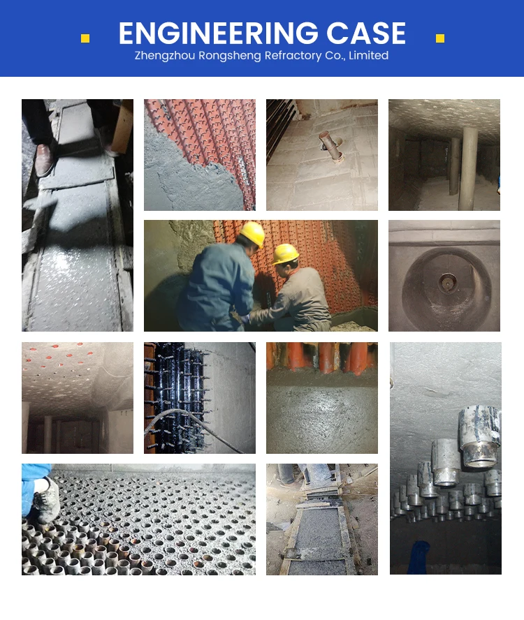 70% al2o3 high alumina steel fiber reinforced refractory castables materials for aluminum industry melt furnace