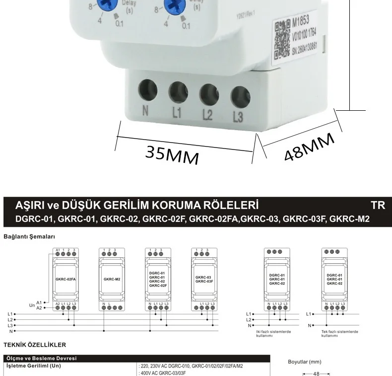 product over and under voltage protector gkrc 02f new three phase phase sequence protector-3
