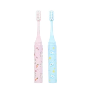 Travel Friendly Portable Detached Head Plastic Toothbrush Custom Cartoon Foldable Toothbrush for Kids