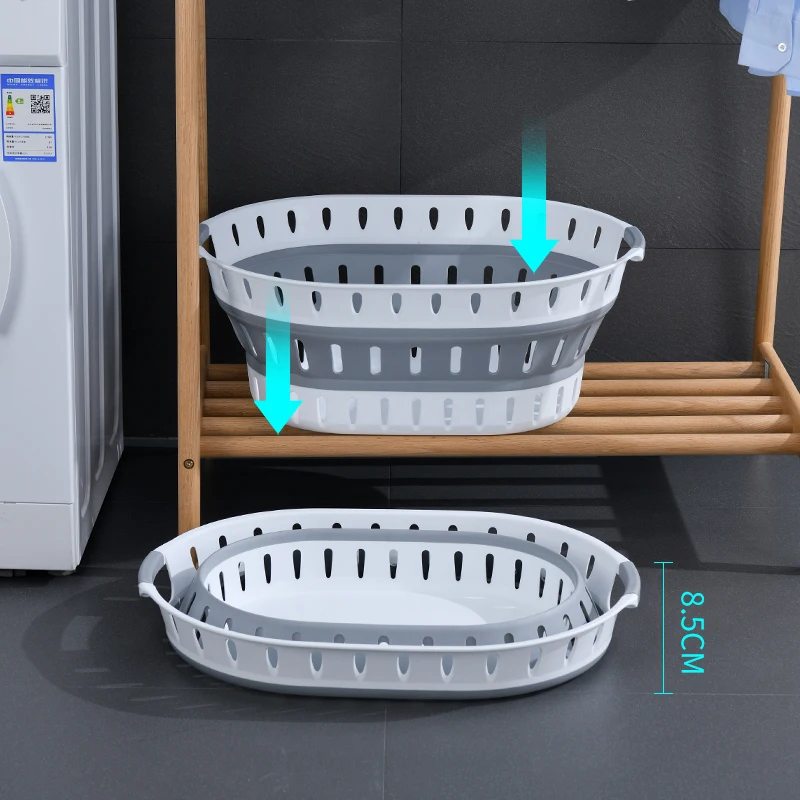 Injection Mould Foldable Sillicon Plastic Collapsable Laundry Basket ...