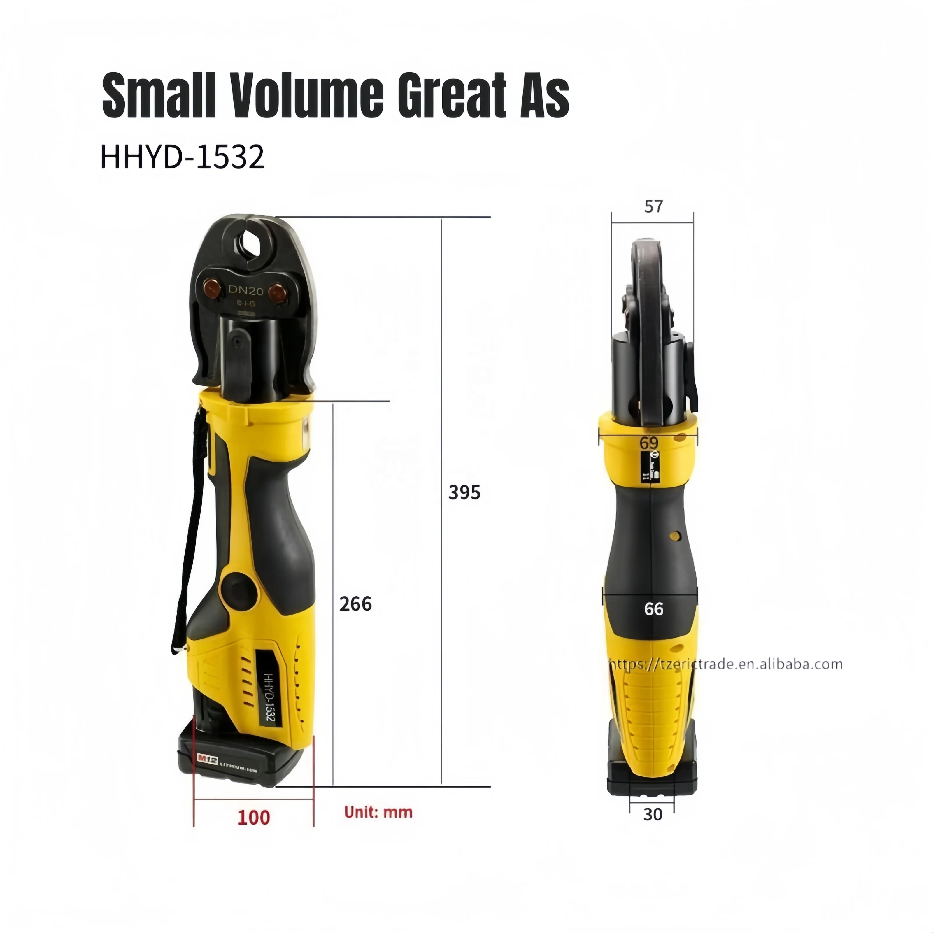 Высокорекомендуемый аккумулятор портативный профессиональный пресс Hvac набор инструментов 1/2 3/4 трубы обжимной сантехники медный PEX из нержавеющей стали